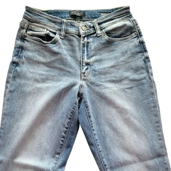 Judy Blue Boyfriend Denim Jeans Mid Rise Waist Stretchy Cotton Blend Size 3 / 26 - Picture 3 of 8